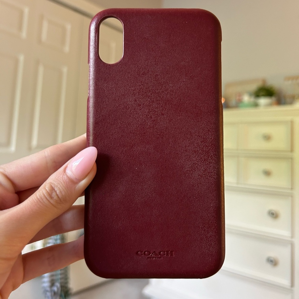 IPhone XR Coach leather phone case